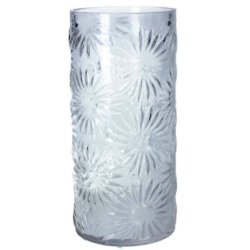 Daisy Embossed Straight Vase By The Contemporary Home