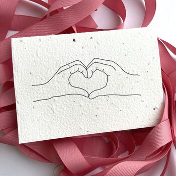 Love Heart Plantable Wedding Card, 3 of 7