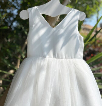 Narnia In White Flower Girl Dress, 7 of 11