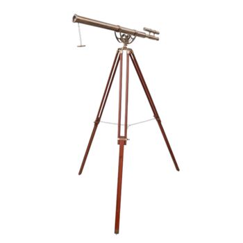 60 Inch Handcrafted Bronze Telescope With Tripod Stand, 5 of 9
