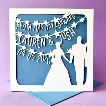 From This Day Personalised Wedding Card, 3 of 5