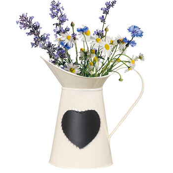 Personalised Cream Heart Pitcher Jug Vase, 2 of 5
