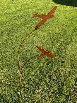 Spitfire And Lancaster Double Garden Art, 2 of 2