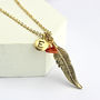 Personalised Feather Charm Necklace, thumbnail 3 of 9