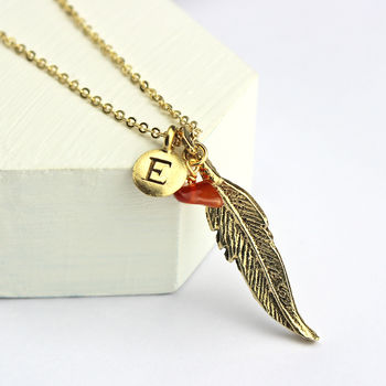 Personalised Feather Charm Necklace, 3 of 9