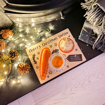 Personalised Wooden Santa Fireplace Tray, 2 of 5
