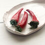 Gifts For Foodies: Handmade Ceramic Chillies Dish, thumbnail 6 of 7