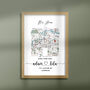 'Our Sweet Home' Vintage Location Map Print, thumbnail 5 of 10