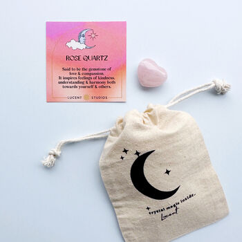 Love You To The Moon Gemstone Heart Mother's Day Gift, 5 of 8