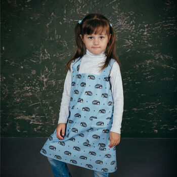 Kids Pinafore Apron | Printed Cotton Crossback, 10 of 12