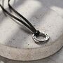 Men's Two Ring Russian Leather Cord Necklace, thumbnail 2 of 10