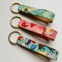 Personalised Leather Marbled Key Loop, thumbnail 2 of 10