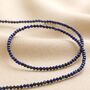 Delicate Blue Stone Beaded Necklace, thumbnail 3 of 6