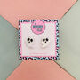 White Ghost Glitter Halloween Studs, thumbnail 1 of 4