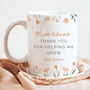 Personalised Floral Teacher Mug, thumbnail 1 of 2