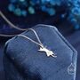 Sterling Silver Playful Cat Pendant Necklace, thumbnail 4 of 12
