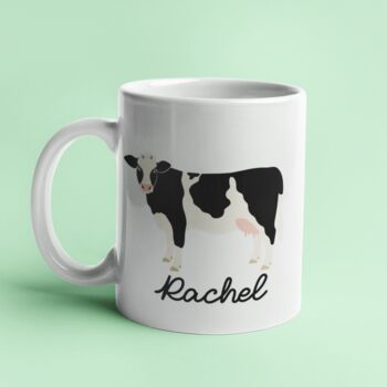 Cow Personalised Name Mug, 2 of 3