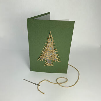 Christmas Tree Weave Me Card Kit, 5 of 8