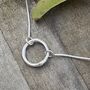 Cast Willow Circle Necklace, thumbnail 1 of 7