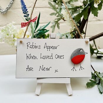 Robins Loved Ones Christmas Card Alternative Sign, 5 of 6