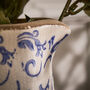 Solene Blue Botanical Pitcher Jug Vase, thumbnail 4 of 9