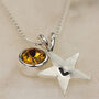 Birthstone Star Necklace, thumbnail 1 of 7