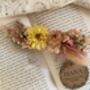 Handcrafted Artisan Blush Dried Flower Hair Comb, thumbnail 1 of 2
