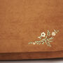 Tan Floral Embroidered Shoulder Bag, thumbnail 6 of 11
