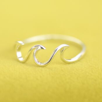 Sterling Silver Wave Ring, 3 of 6