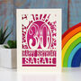 Personalised Any Age Papercut Birthday Card, thumbnail 1 of 7