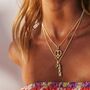 Peace Heart Sterling Silver / Gold Plated Birthstone Necklace, thumbnail 7 of 12