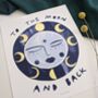 To The Moon And Back Celestial Kids Print, thumbnail 5 of 6