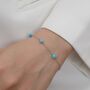 Floating Opal Bracelet In Sterling Silver, thumbnail 7 of 11