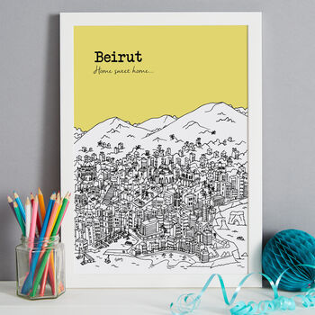 Personalised Beirut Print, 5 of 10
