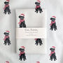 Black Labrador Christmas Tea Towel, thumbnail 4 of 4