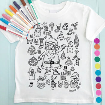 Children's Colour In Christmas T Shirt, 2 of 4