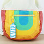 Two Colour Bold Personalised Name Keyring Bag Tag, thumbnail 3 of 7