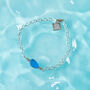 Cornish Sea Glass Bracelet Blue, thumbnail 2 of 7