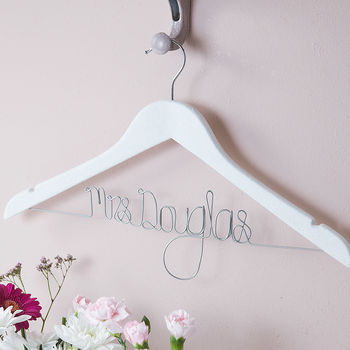 Personalised Wedding Dress Hanger, 6 of 12