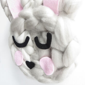 Bunny Rabbit Chunky Knit Nursery Decor, 4 of 8