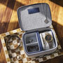 Men's Blue Stripe Rectangular Travel Jewellery Case, thumbnail 1 of 6