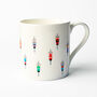 Gift Idea For Cyclist, Set Of Four Cycling Art Mugs, thumbnail 5 of 9