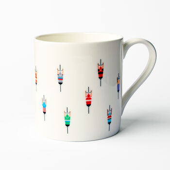 Gift Idea For Cyclist, Set Of Four Cycling Art Mugs, 5 of 9