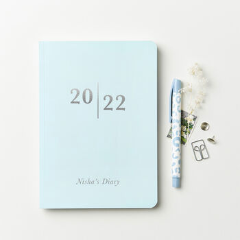 Personalised Analogue 2022 Weekly Diary, 2 of 8