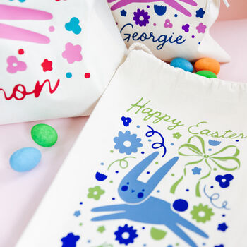 Personalised Happy Easter Bunny Sack, 8 of 8