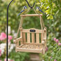 Personalised Wooden Garden Swing Bird Feeder, thumbnail 2 of 3