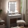 Dressing Table With LED Lights Modern Vanity Table, thumbnail 5 of 12