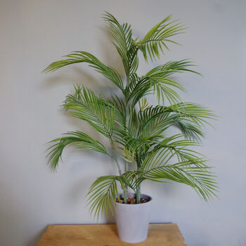 90cm Artificial Palm Tree Potted In Decorative Planter, 4 of 4