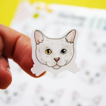 Personalised Pet Portrait Sticker Sheet, 7 of 10