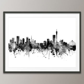 Johannesburg Skyline Cityscape Art Print, 3 of 8